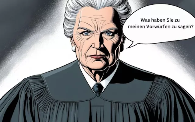 Satire zur Justiz und deren Mitarbeiter schadet nicht.